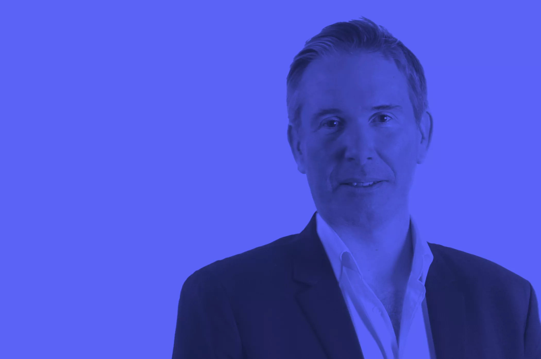 Steve Chatman with a blue filter