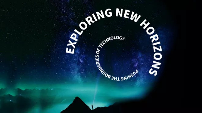 Mountain silhouetted against a starry night sky overlayed with text following the new Chloride brand design