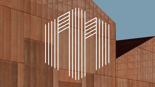 White Magrock logo overlayed on a building